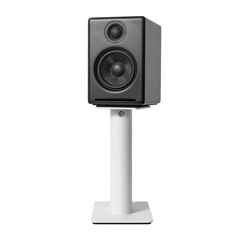 Kanto SP9W Desktop Speaker Stands for Small/Medium Bookshelf Speakers & Compact/Mid-Size 2â€-4â€ Studio Monitors 8.3" Tall Pair White - Image 4